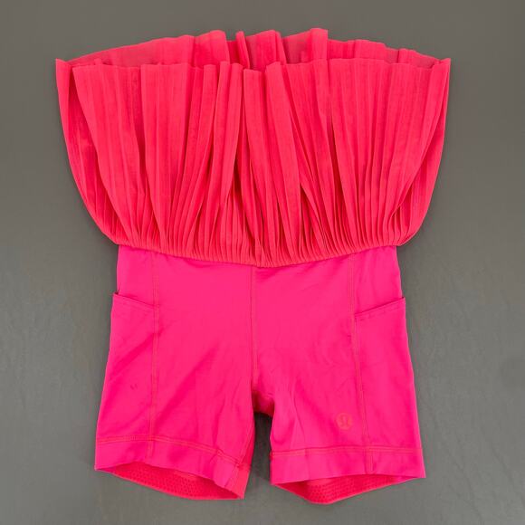 Lululemon Mesh Pleats Mid-Rise Mini Tennis Skirt Lip Gloss Pink Bright Summer 4 - Picture 5 of 16
